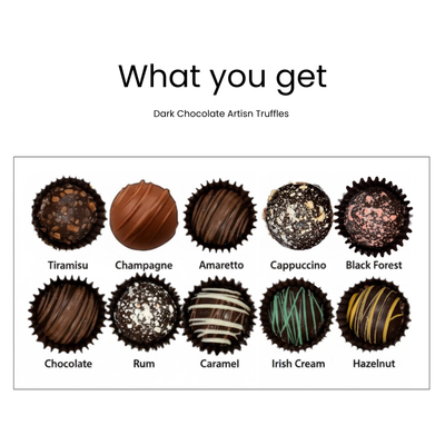 Andy Anand Chocolatier Gluten Free Belgian Dark Chocolate Truffles Gift Box