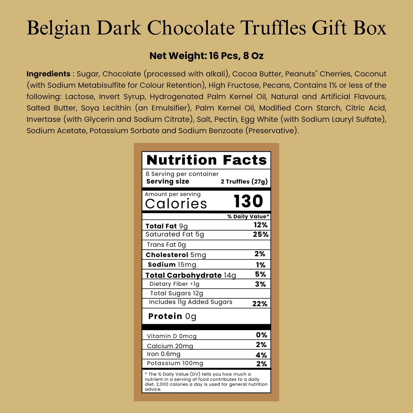 Truffes en Chocolat Noir Artisanales Andy Anand – 24 Pièces Saveurs Assorties