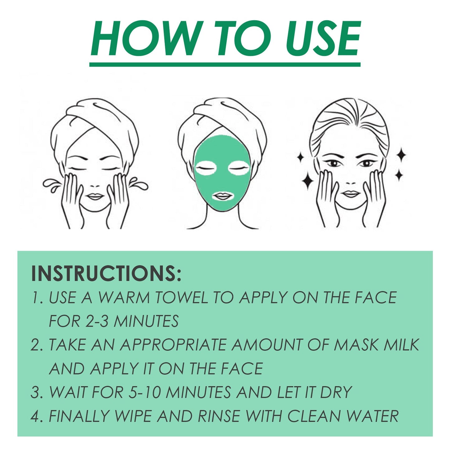 Masque Nettoyant Visage au Thé Vert Premium