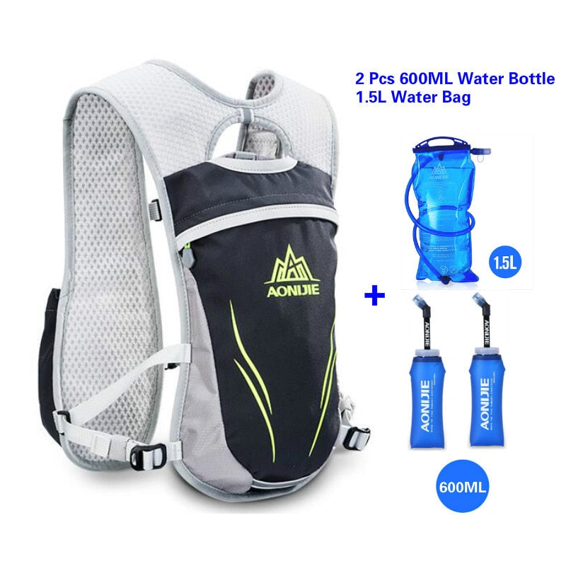 AONIJIE Running Marathon Hydration Nylon 5.5L Outdoor Running Bags Hiking Backpack Vest Marathon Cycling Backpack - Korvel