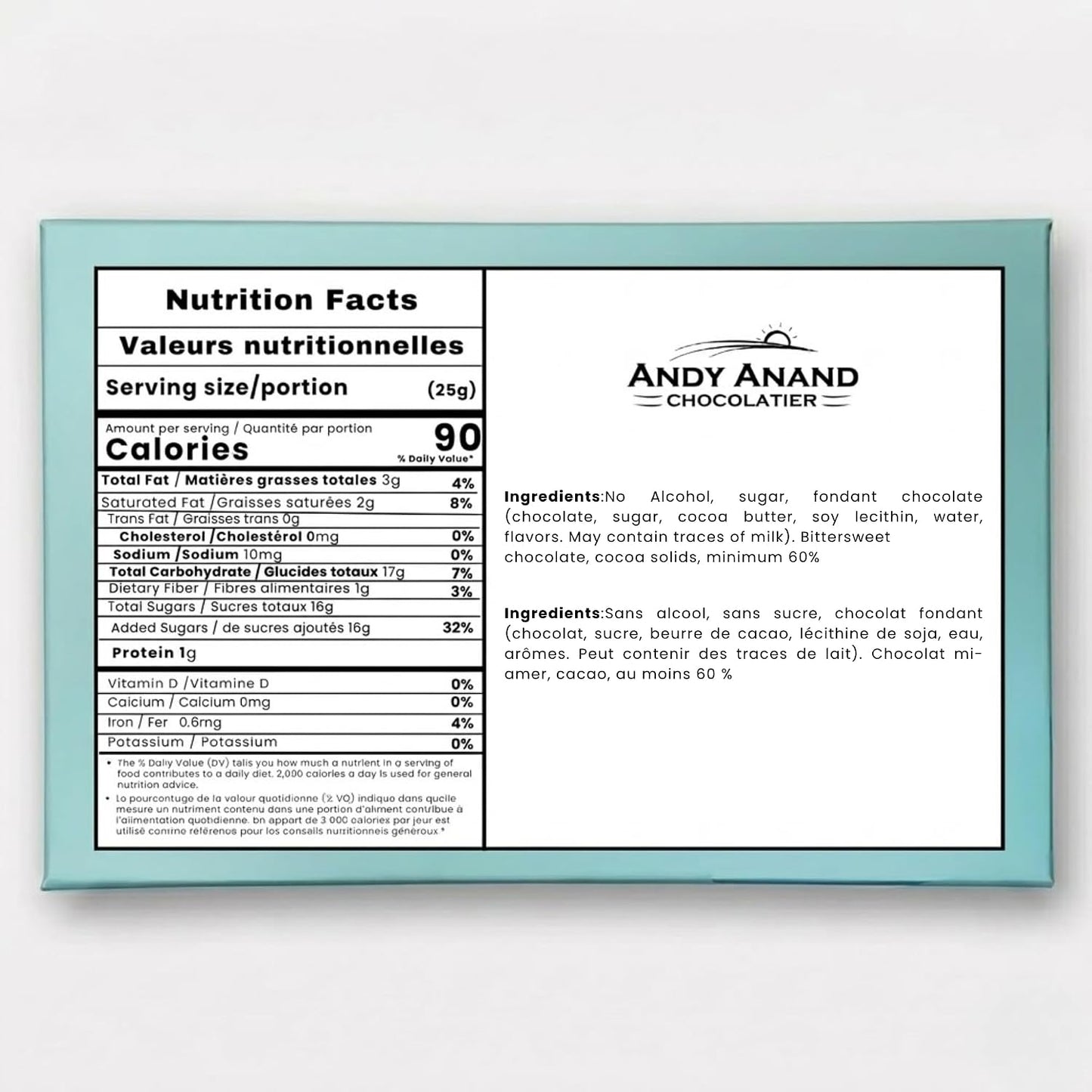 Andy Anand Gourmet Chocolate Liquor Bottles – Non-Alcoholic Assortment