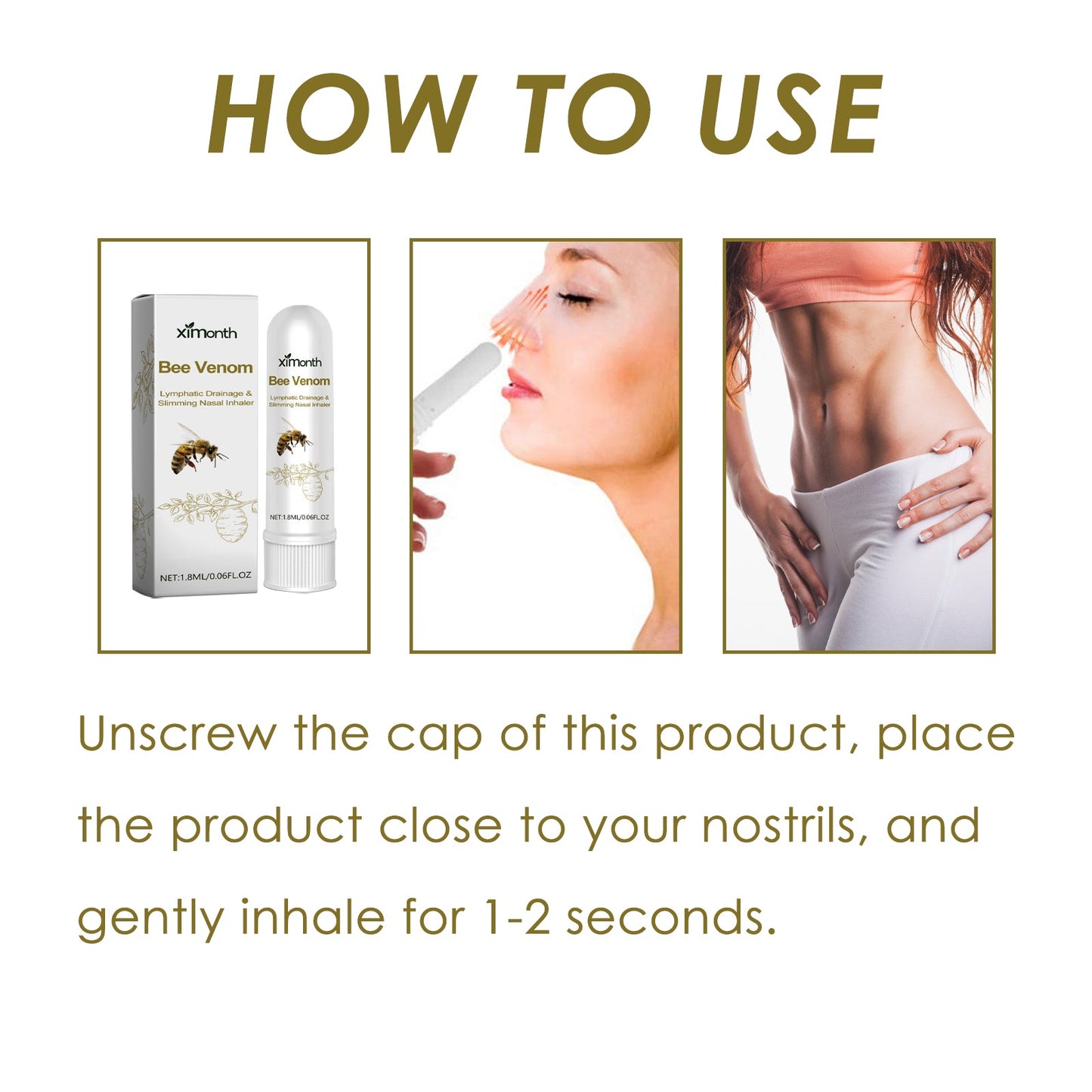 Premium Bee Venom Nasal Inhaler for Skin Firming
