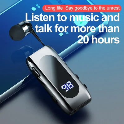 Smart Mini Bluetooth Earphones with Telescopic Cable