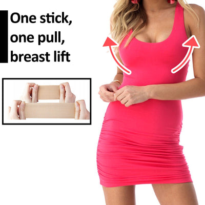 Invisible Elastic Fabric Chest Strap Anti-Sagging External Expansion Pull Up Chest Elastic Tape Invisible Chest Lift Tape - Korvel