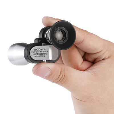 Hd Night Vision Mini Pocket Portable Metal Small Corner Monocular - Korvel