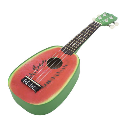 IRIN 21-Inch Watermelon Design Bass Ukulele