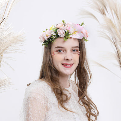 Hawaiian Vacation Wreath Headwear Beautiful Bridal Hairbands Wedding Hair Accessories Headwear Wreath - Korvel