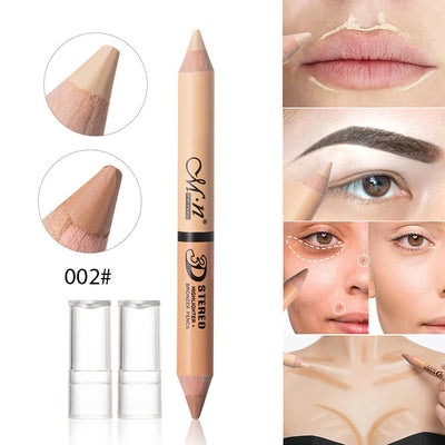 Meinuo New One-Stroke Dual-Use Double-Headed Shading Pen High-Gloss Pen Wood Can Be Sharpened - Korvel