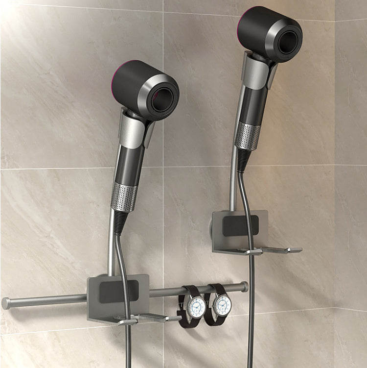 Soporte para Secador de Pelo Montado en la Pared - Sin Perforaciones Requeridas