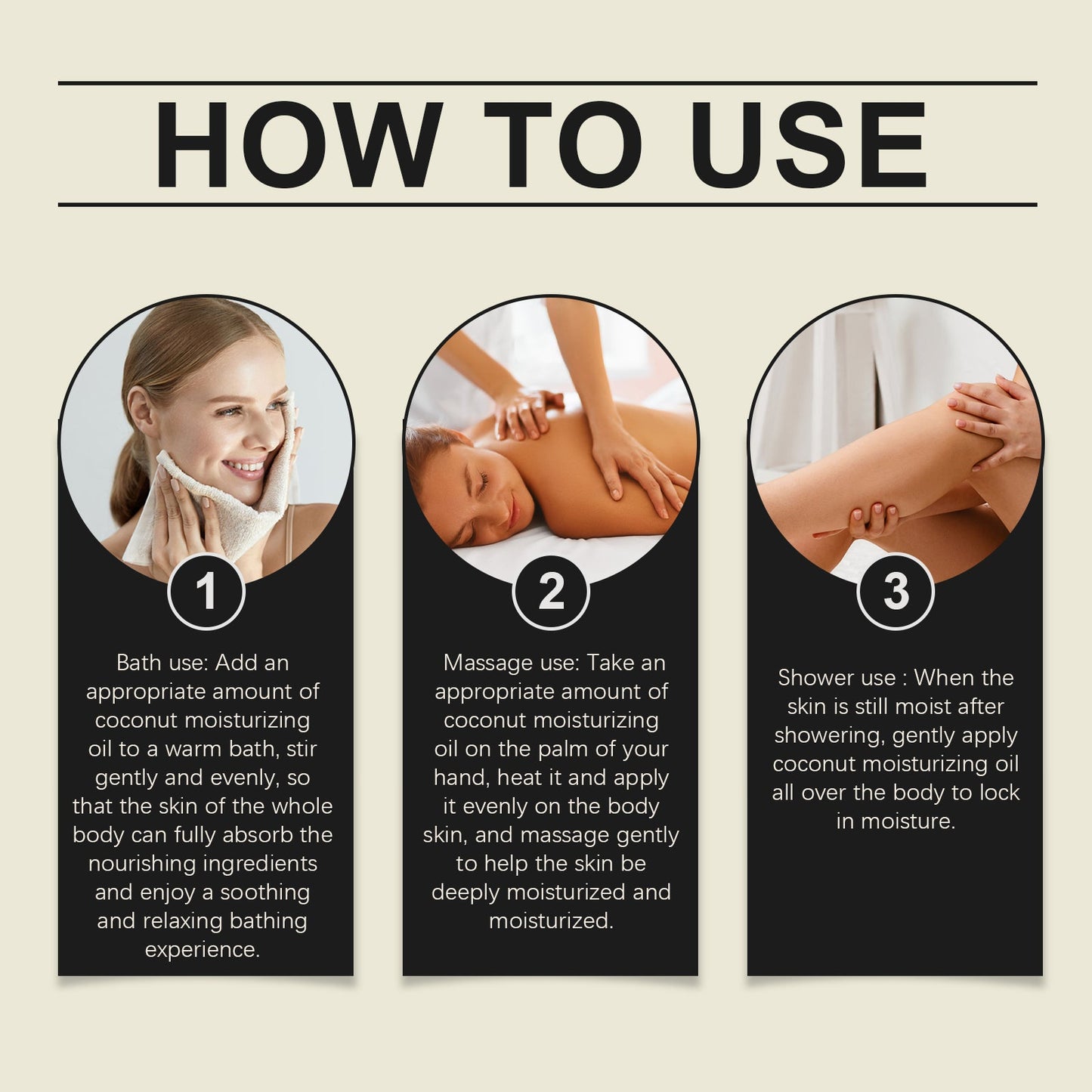 Coconut Oil Dip Massage Moisturizing Moisturizing Soothing And Nourishing Body Oil For Daily Massage - Korvel