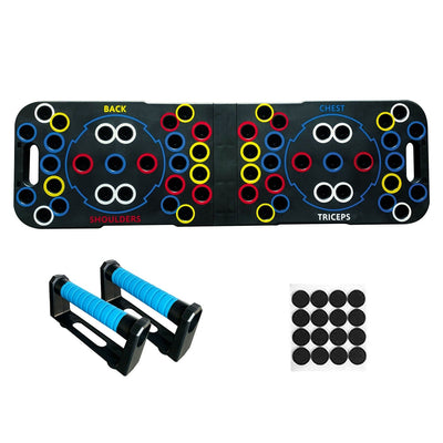 54-Hole Multifunctional Push Up Board with Resistance Rope