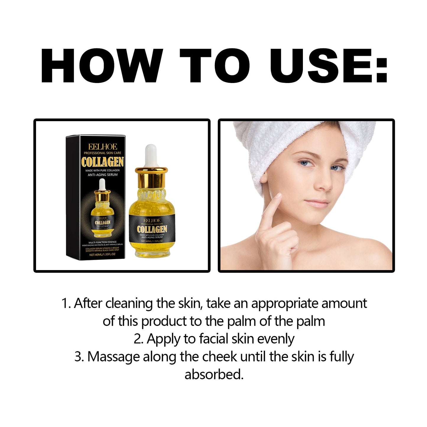 Anti Aging Serum, Anti-Aging Recombination Repair Skin Barrier Firming Elastic Moisturizing Skin Care Serum - Korvel