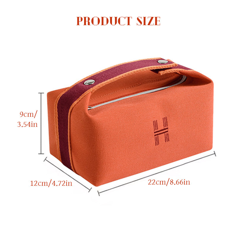 Premium Canvas Makeup Bag - Stylish & Spacious Storage