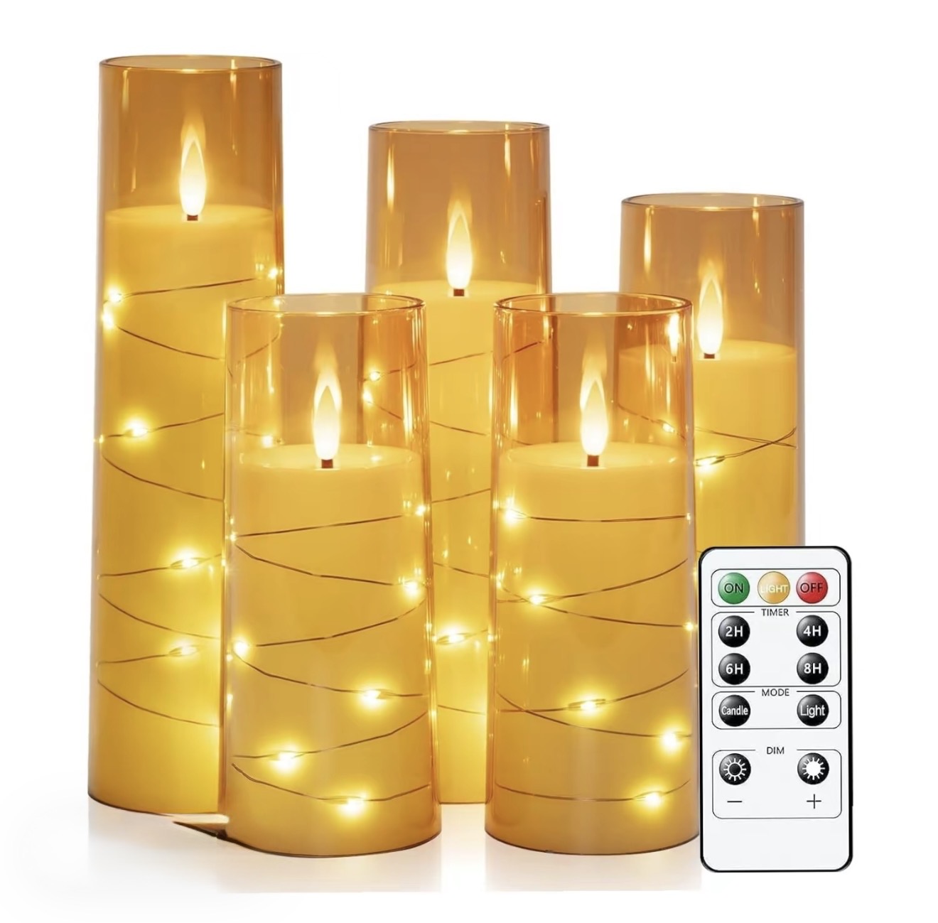 StarGlow LED Pillar Candles - Korvel