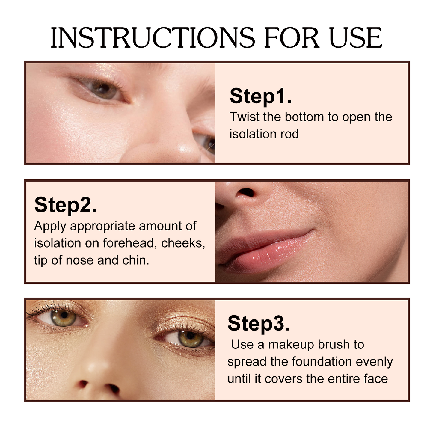 Pore Stick, Skin Tone Even Moisturizing Invisible Pores Concealer Waterproof Perspirant Silky Smooth Without Removing Makeup - Korvel