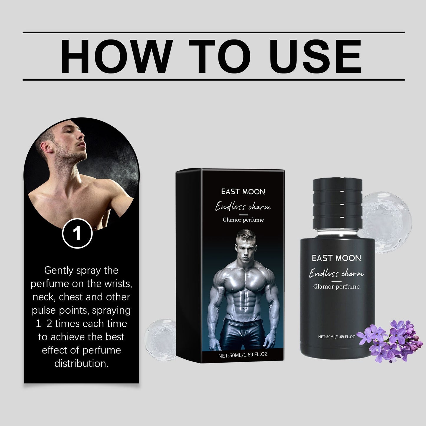 Attractive Men Light Scent, Exude Charming Date Fragrance Fragrance Portable Sandalwood Perfume - Korvel