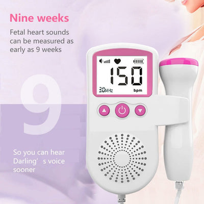 Handheld Fetal Heart Monitor for Home Use