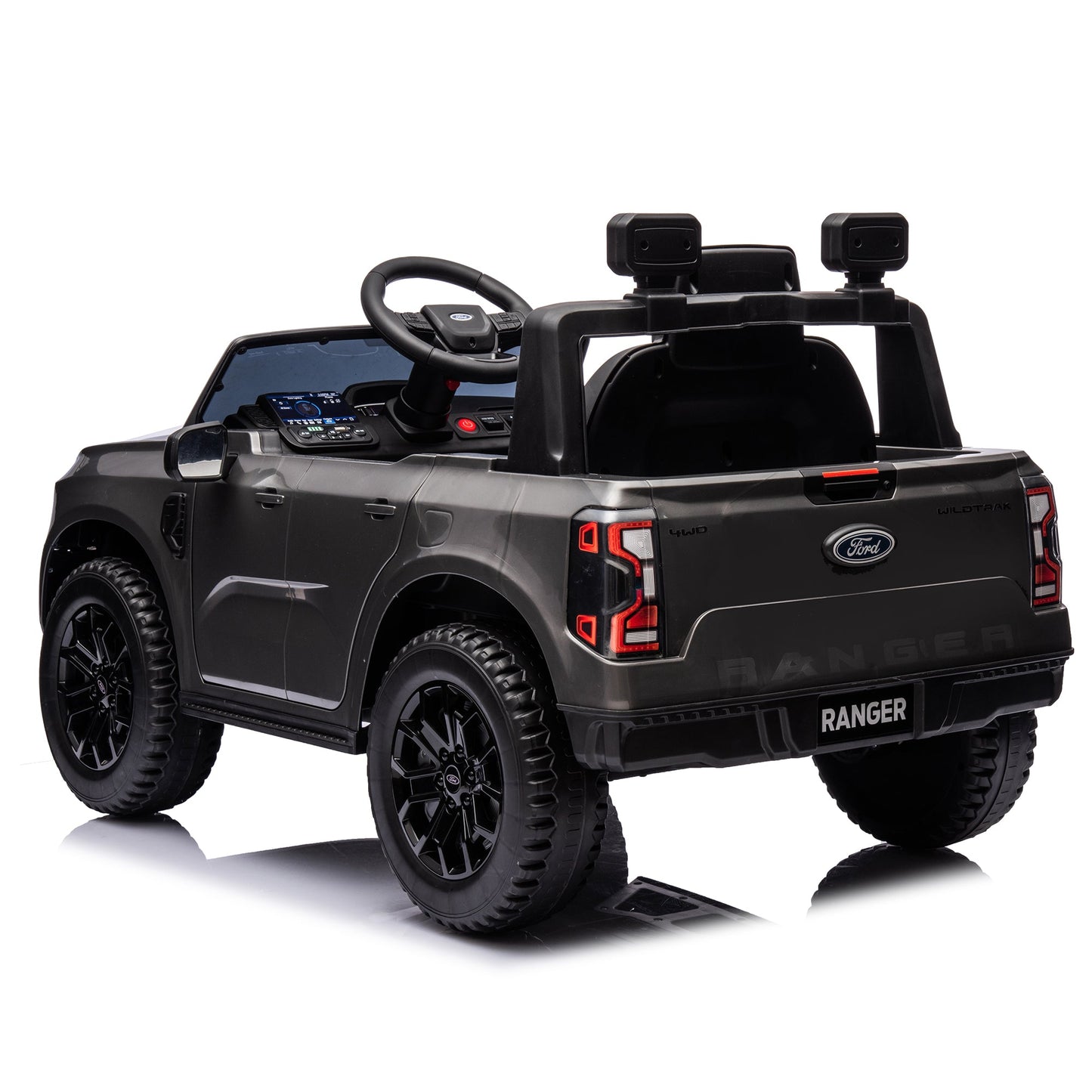 12V children's car remote control, authorized Ford Ranger, 2WD speed 1.86-4.97 miles per hour, suitable for chil hour, suitable - Korvel