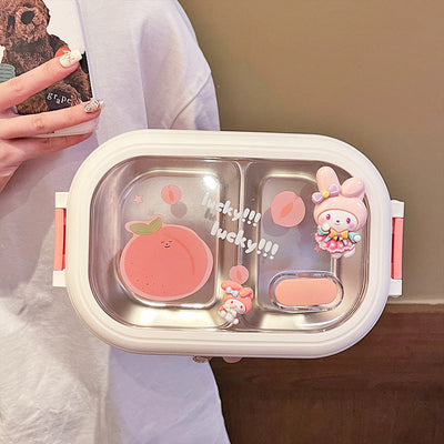 Cute portable stainless steel lunch box lunch box lunch box - Korvel