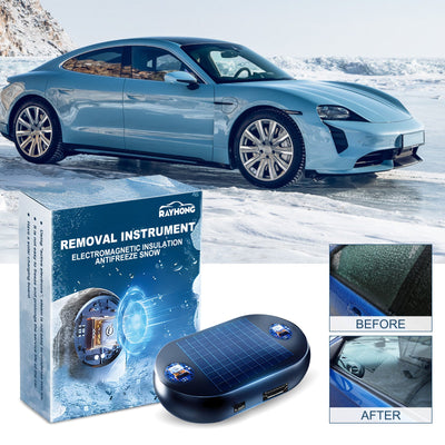 Portable Anti-Freeze Snow Removal Device for Windshields