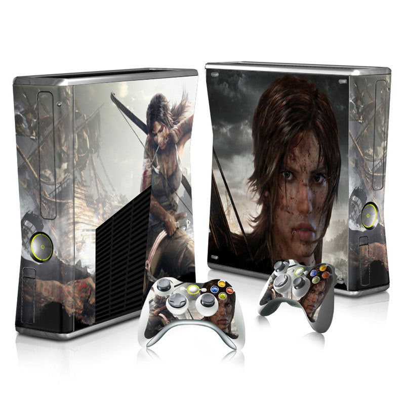 Xbox 360 Slim Full Body Color Membrane Stickers with Scratch-Resistant Protection - Korvel