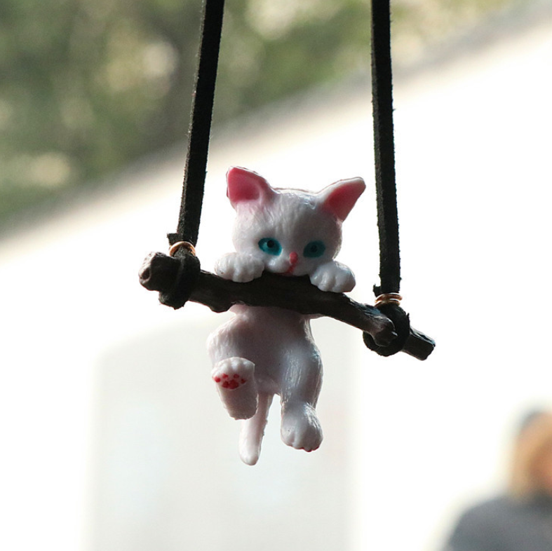 Cute Anime Car Ornaments Faceless Male Cat Pendant Auto Rearview Mirror Pendant Birthday Gift Auto Decoraction Accessories Coche - Korvel