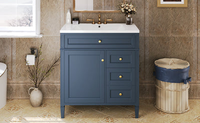 30-Inch Modern Bathroom Vanity with Sink and Storage
