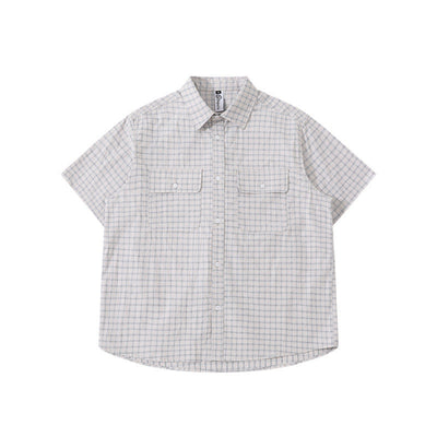 Premium Striped Pocket Short Sleeved Shirt