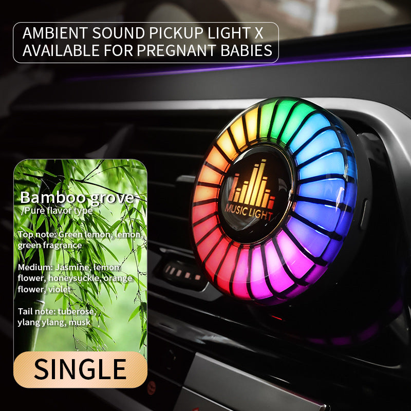 Désodorisant d'Aromathérapie pour Voiture Premium avec Lumière d'Ambiance