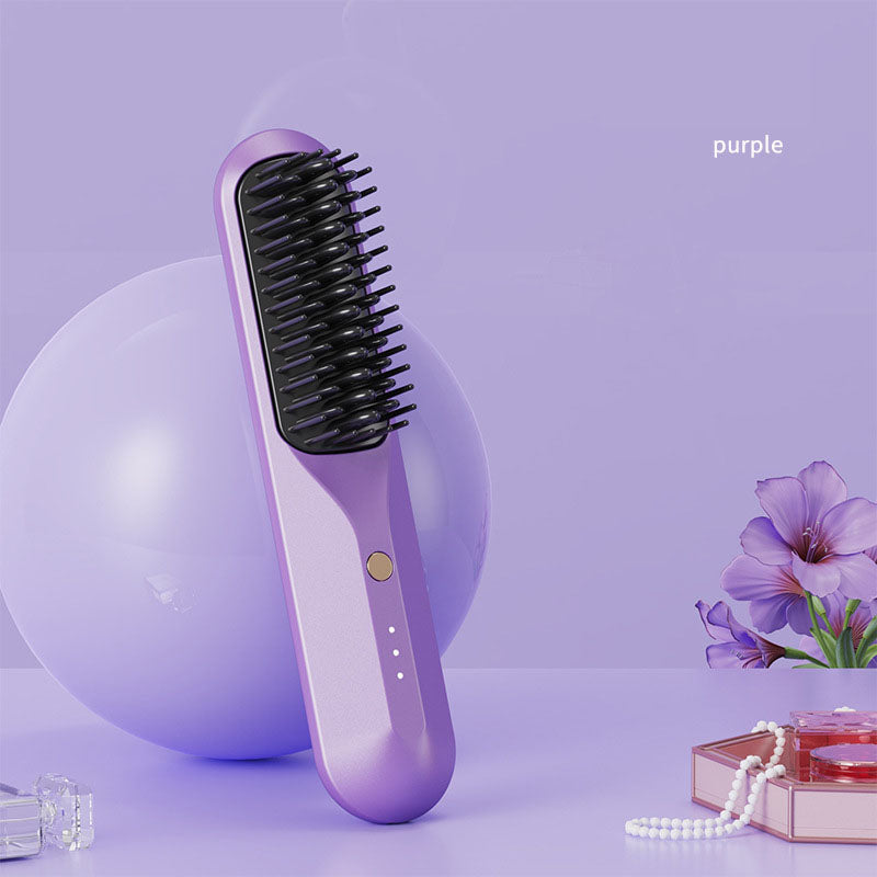 Household and business travel wireless portable electric heating small shape straightening comb - Korvel