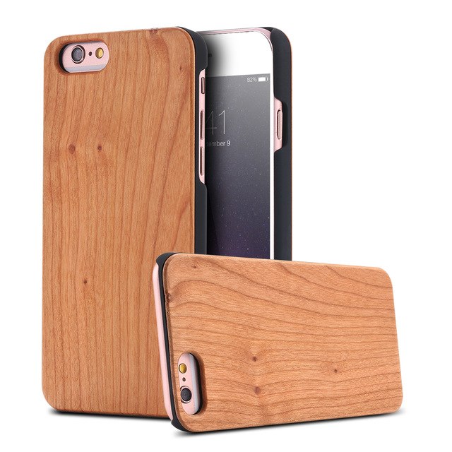 Funda de Bambú Genuina para iPhone - Cubierta de Madera Natural
