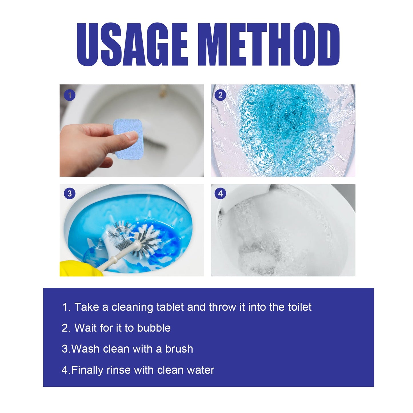Premium Toilet Bowl Cleaner with Fresh Lemon Scent