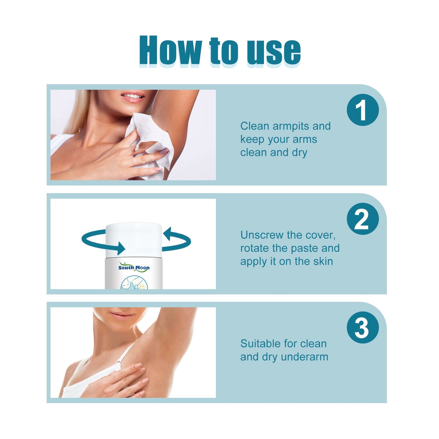 Coconut Oil Underarm Deodorant, Lighten Underarm Odor Refreshing And Fragrance Antiperspirant Cream - Korvel
