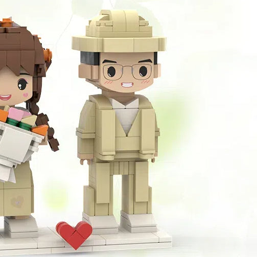 Photo customization Building blocks figurines portraits birthday gifts for couples and girlfriends DIY dolls figurines and ornam - Korvel