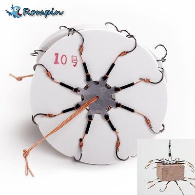 Rompin 2Pcs/Lot Explosion Fishing Hook Barbed 6# 8# 10# 12# - Korvel