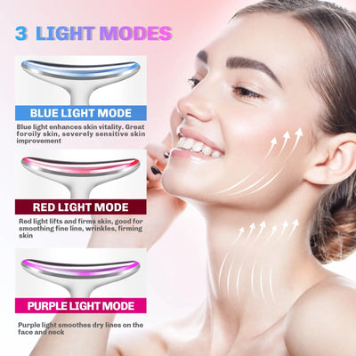 Dispositif premium de lifting du cou et du visage avec thérapie LED