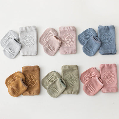 Summer New Knee Pad Socks Set Knee Pad Baby Floor Socks Set Toddler Socks Baby Non-Slip Crawling Sports Protection - Korvel