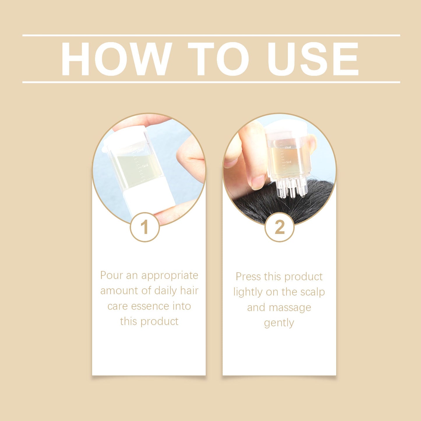 Manual Scalp Essence Massager, Soothing Massage Scalp Repair Strong Hair Care Massager - Korvel