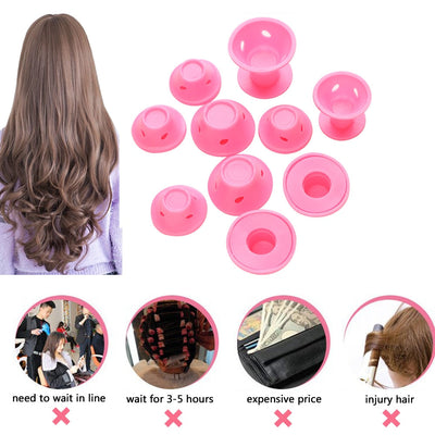 Magic Hair Care Rollers Set - No Heat Soft Silicone Curlers