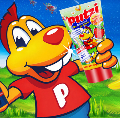 Putzi Strawberry Children's Toothpaste for Ages 1-6