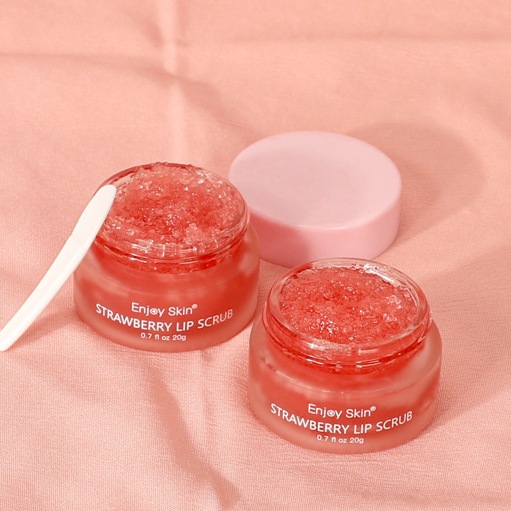 New updatse strawberry Lip Scrub Vegan Exfoliating Envase Para Sugar Pink Lip Scrub - Korvel