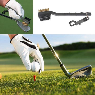 Mini Double Side Golf Club Head Groove Cleaner Brush - Korvel