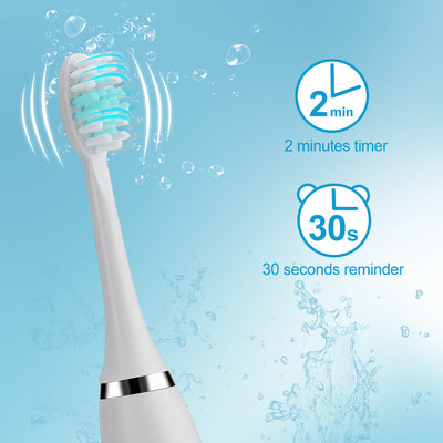 Smart Sonic Electric Toothbrush 5 Modes 4 Gears Tooth Cleaning Home USB Charging Adult Toothbrush Set - Korvel