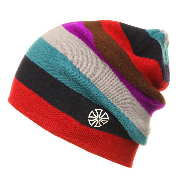 Bonnet Tricot Rayé Premium pour Activités de Plein Air