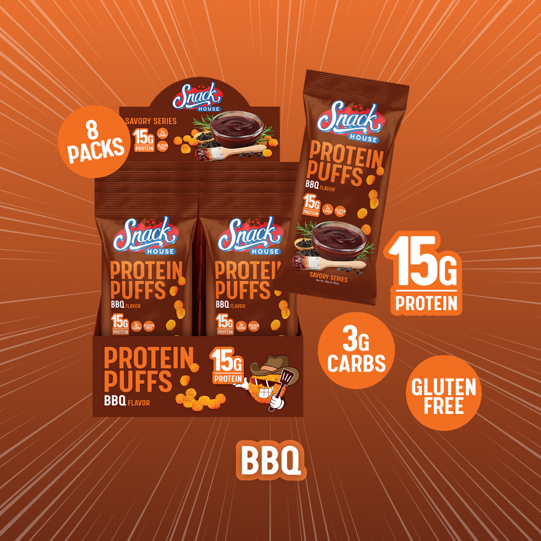 Carolina BBQ Protein Puffs – 15 g Protein, Bold Smoky Flavor - Korvel