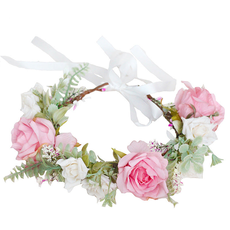 Diadema de Flores Estilo Coreano para Niñas