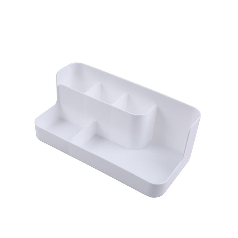 1pc Desktop Sundries Finishing Container Cosmetic Storage Partition Box Makeup Holder Stand Toiletries Plastic Case Organizer - Korvel