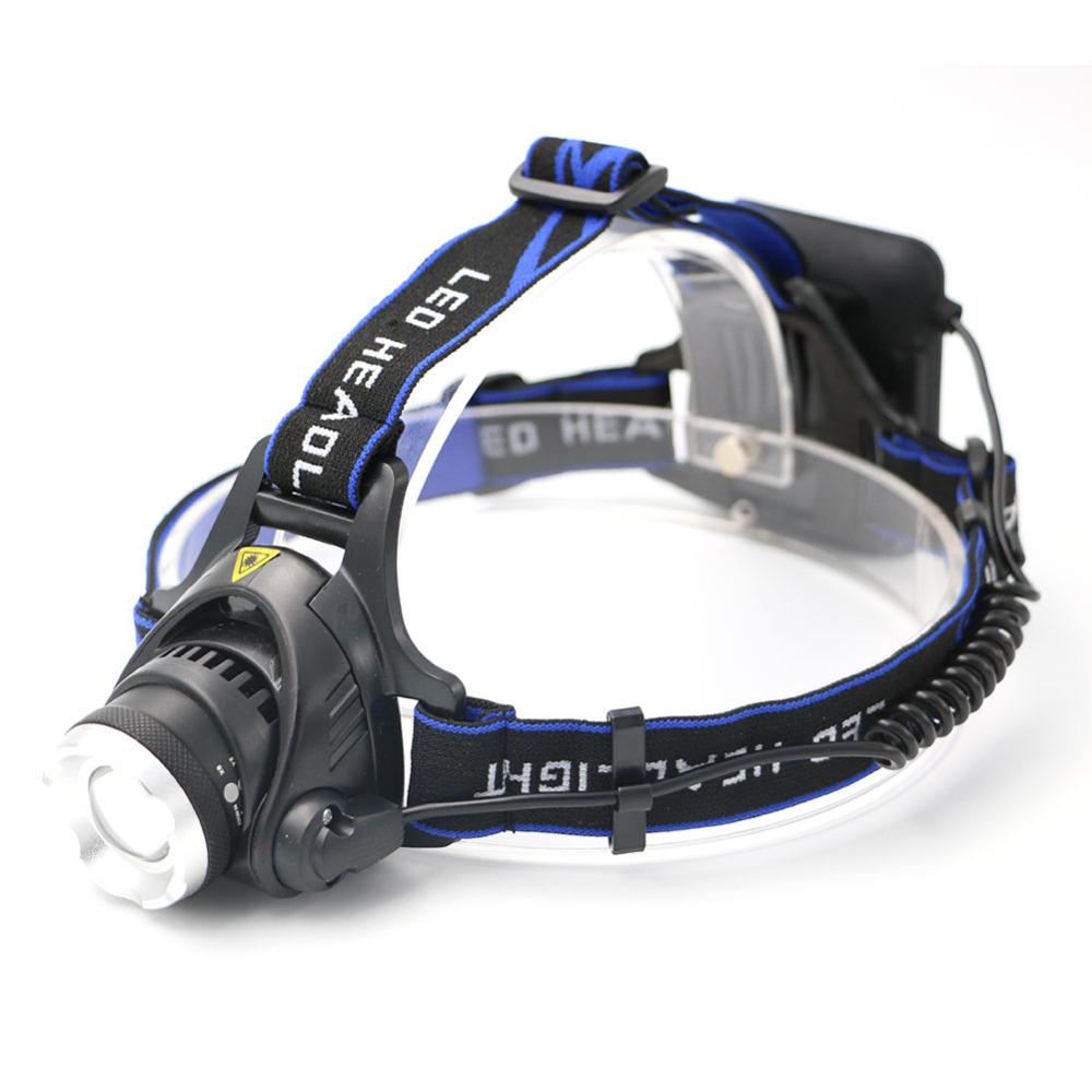 Zoomable Headlight XML T6 2000 Lumens 3 Modes LED Zoom Focus Waterproof Use AA - Korvel