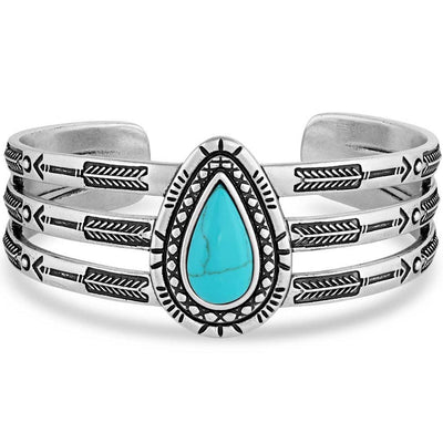 Elegant Turquoise Cuff Bracelet - Korvel