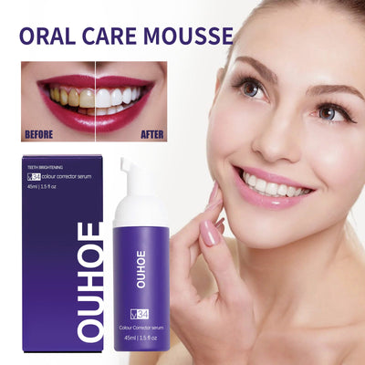 Tooth Cleaning Mousse, Anti-Decay Clean Teeth Tartar Breath Fresh Whitening Teeth Toothpaste - Korvel